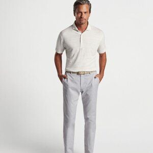 Peter Millar Greystone Short Sleeve Soft Linen Polo Shirt XL NWT $180